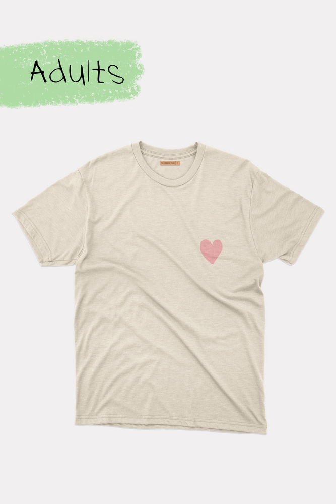 Peace & Love - Adult's Tshirt