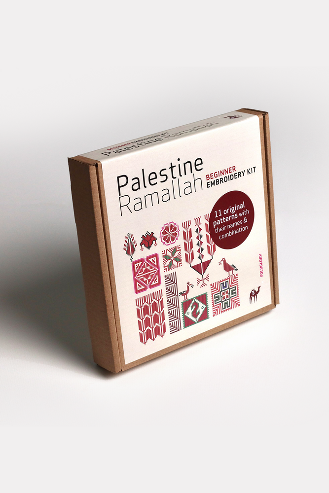 Folkglory: Palestine, Ramallah Beginner Embroidery Tatreez Kit