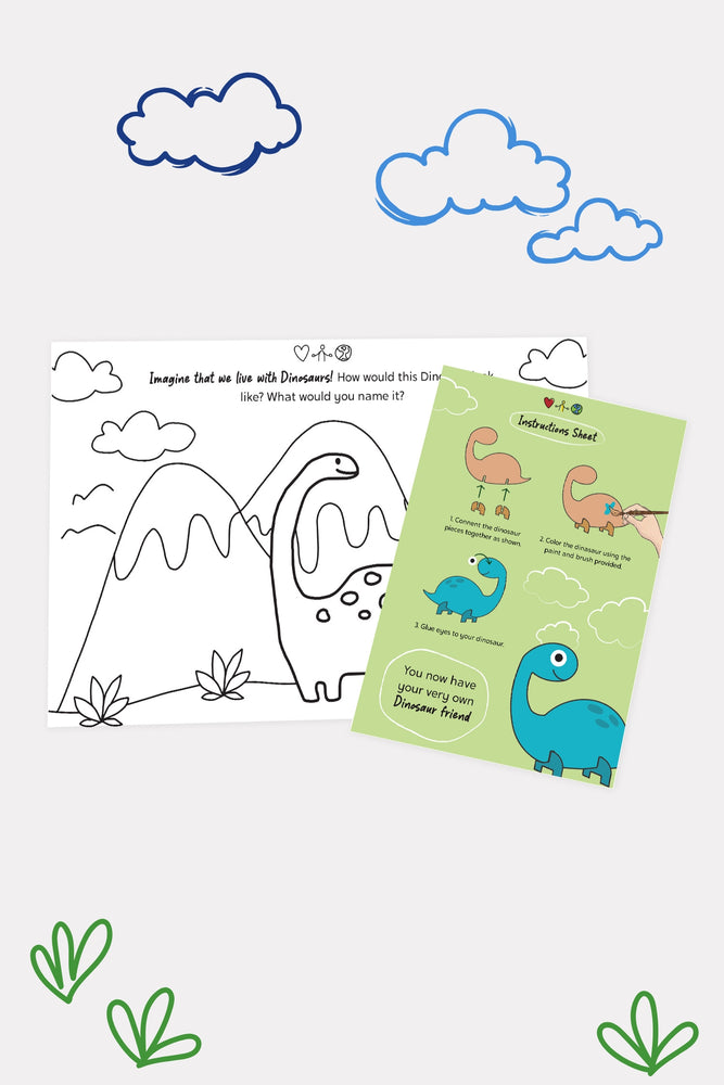 Long Neck Dinosaur Arts & Craft Box