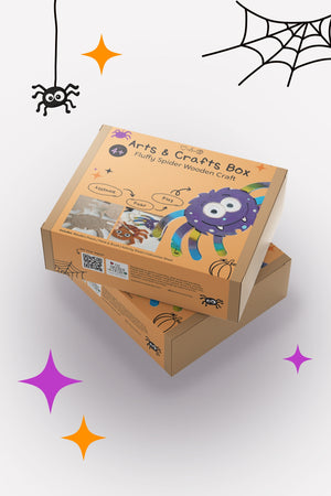 Fluffy Spider Arts & Craft Box