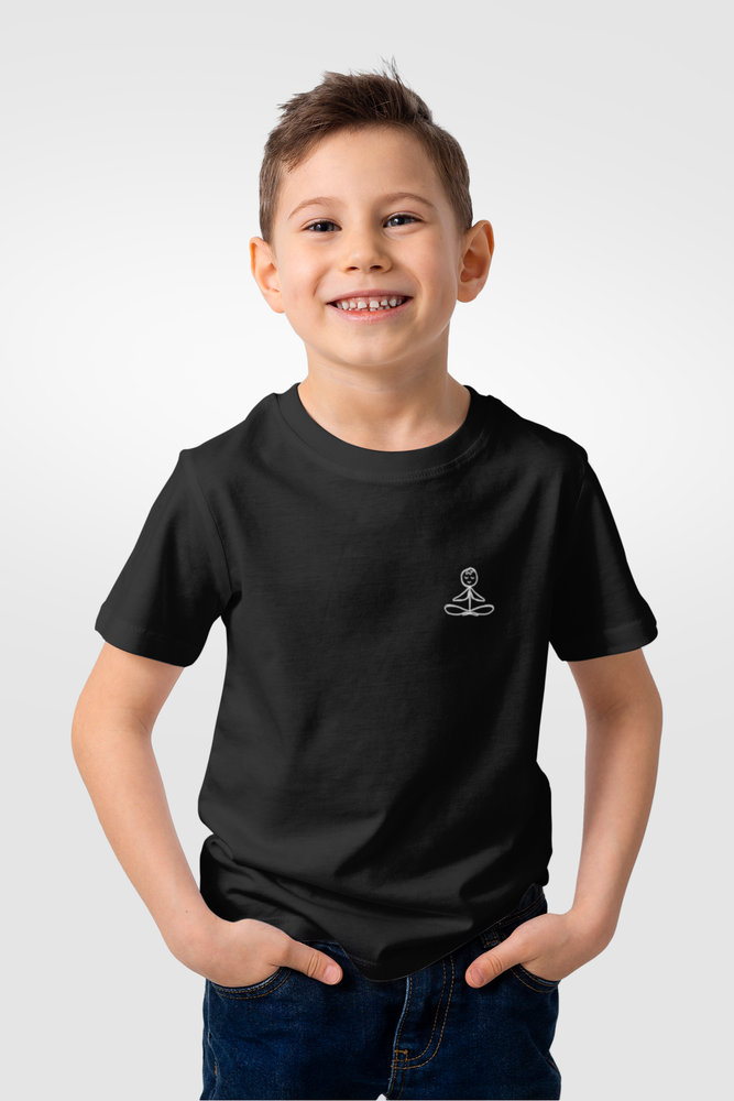 unisex Kids black tshirt peace 