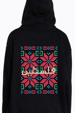 Digital Embroidery Palestine Typography ARTales Unisex  Hoodie