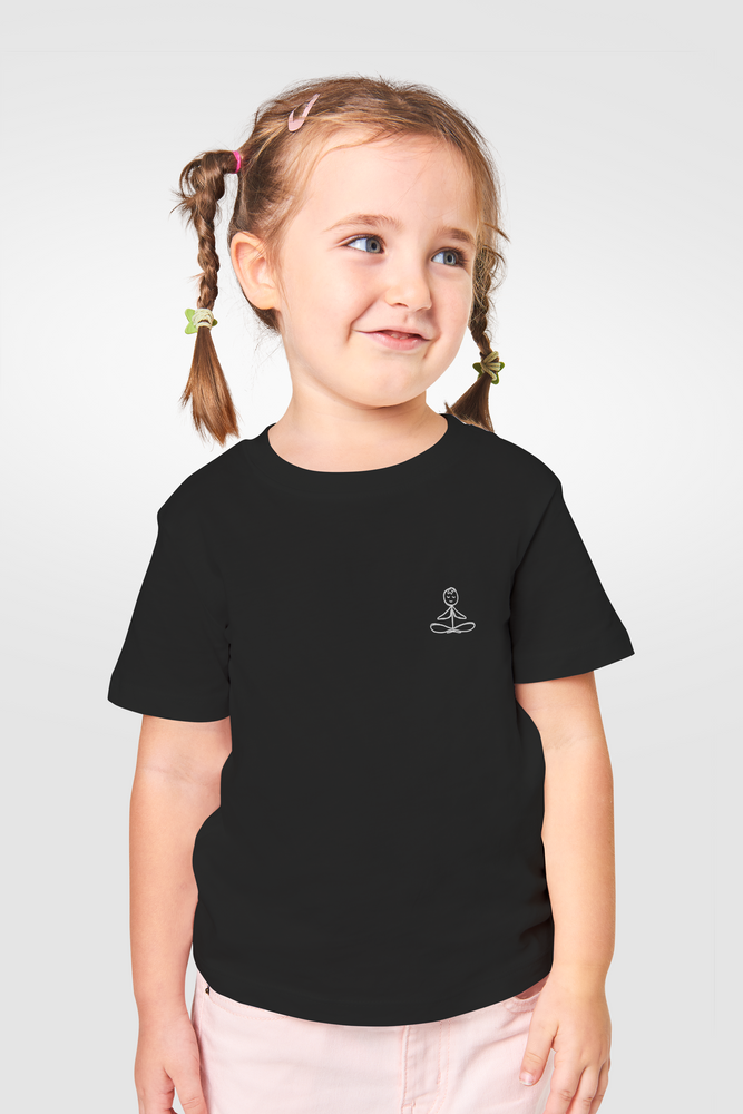 unisex Kids black tshirt peace 