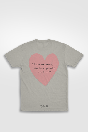 Light grayish peige tshirt growth unisex adults