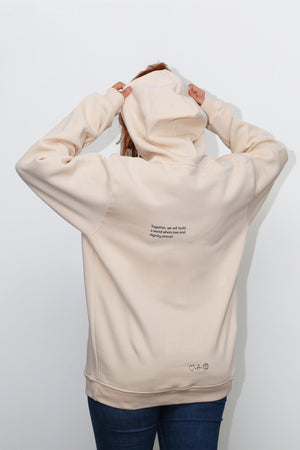 beige unisex hoodie gift