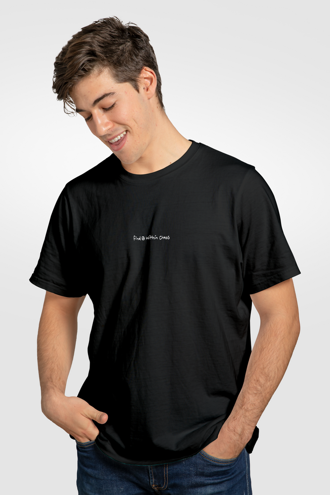 Black Tshirt Peace Unisex Adults