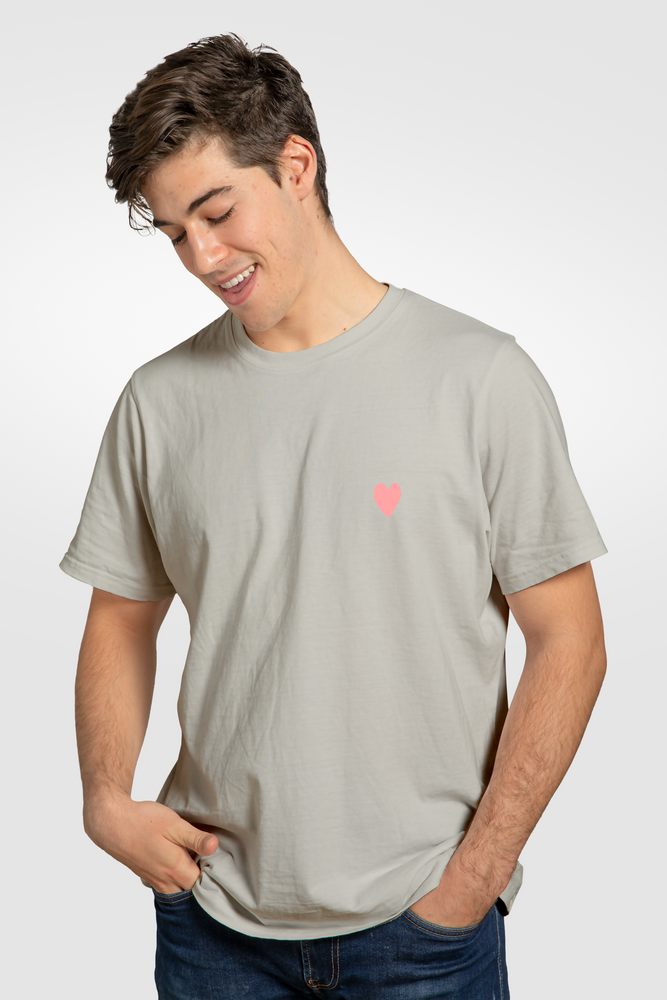 Light grayish peige tshirt growth unisex adults
