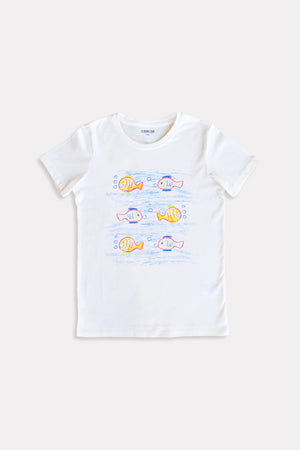 Smiley Fish - Kids Tshirt