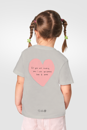 Grayish peige Tshirt Wellbeing Love Peace Unisex 