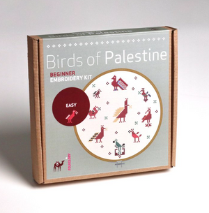Folkglory: Birds of Palestine embroidery kit